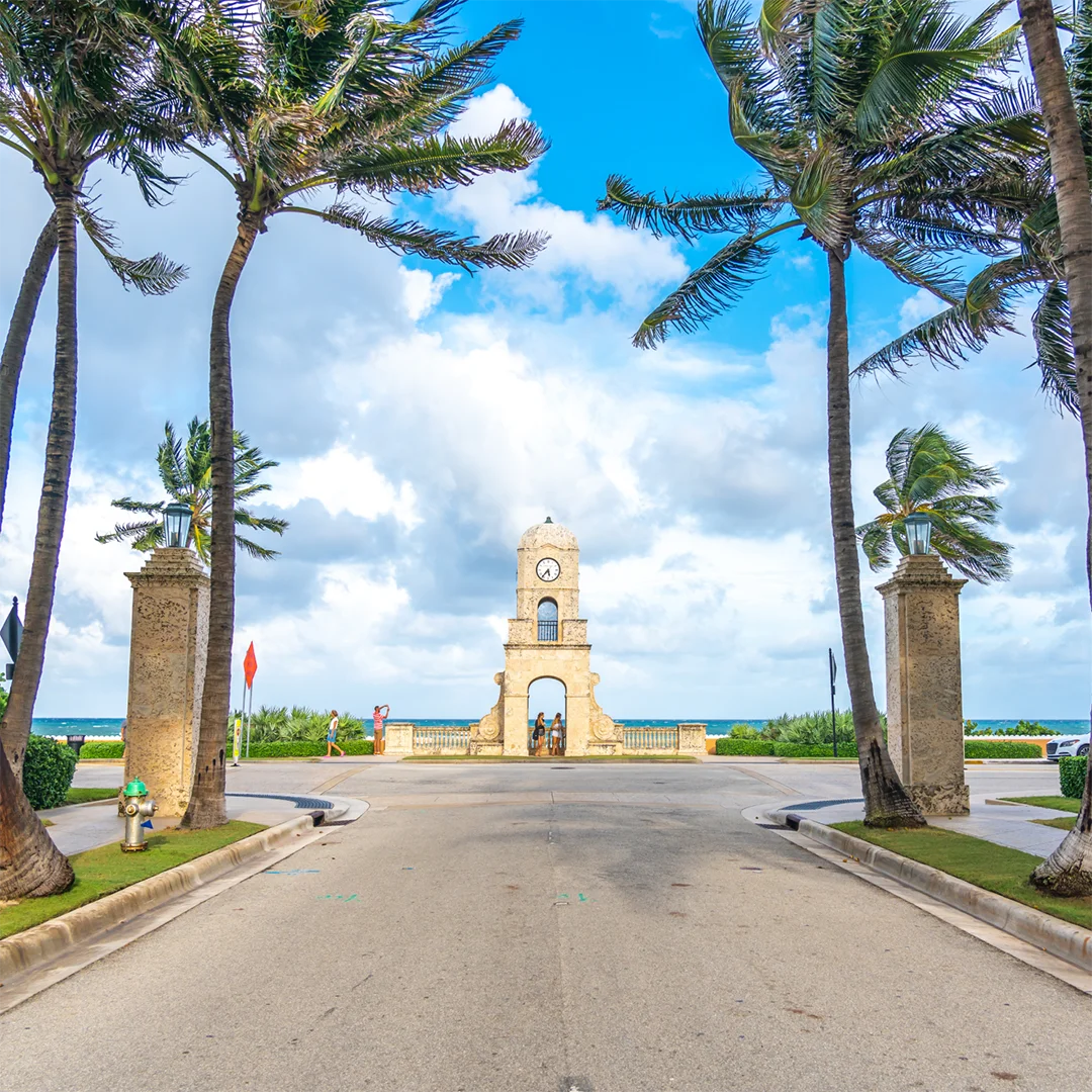 Worth Avenue Clock Tower in Palm Beach, FL.